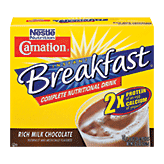 Carnation Instant Breakfast Complete Nutritional Drink Rich Milk Chocolate Powder 1.26 Oz Full-Size Picture